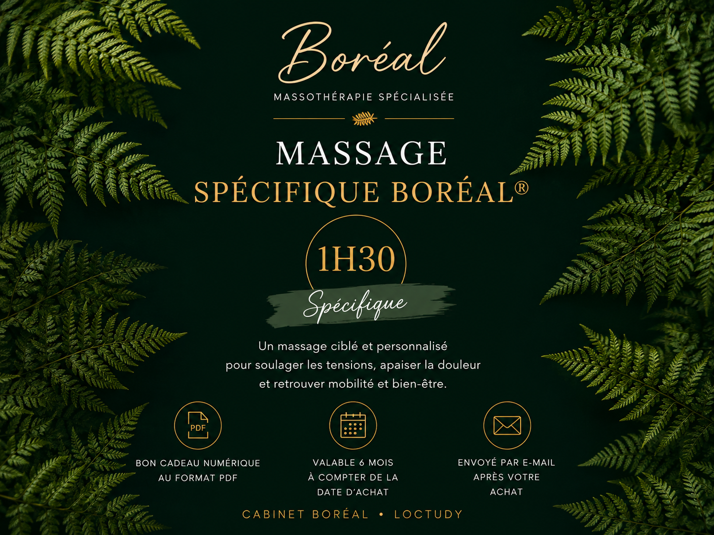 VIsuel Massage spécifique Boreal 1h30